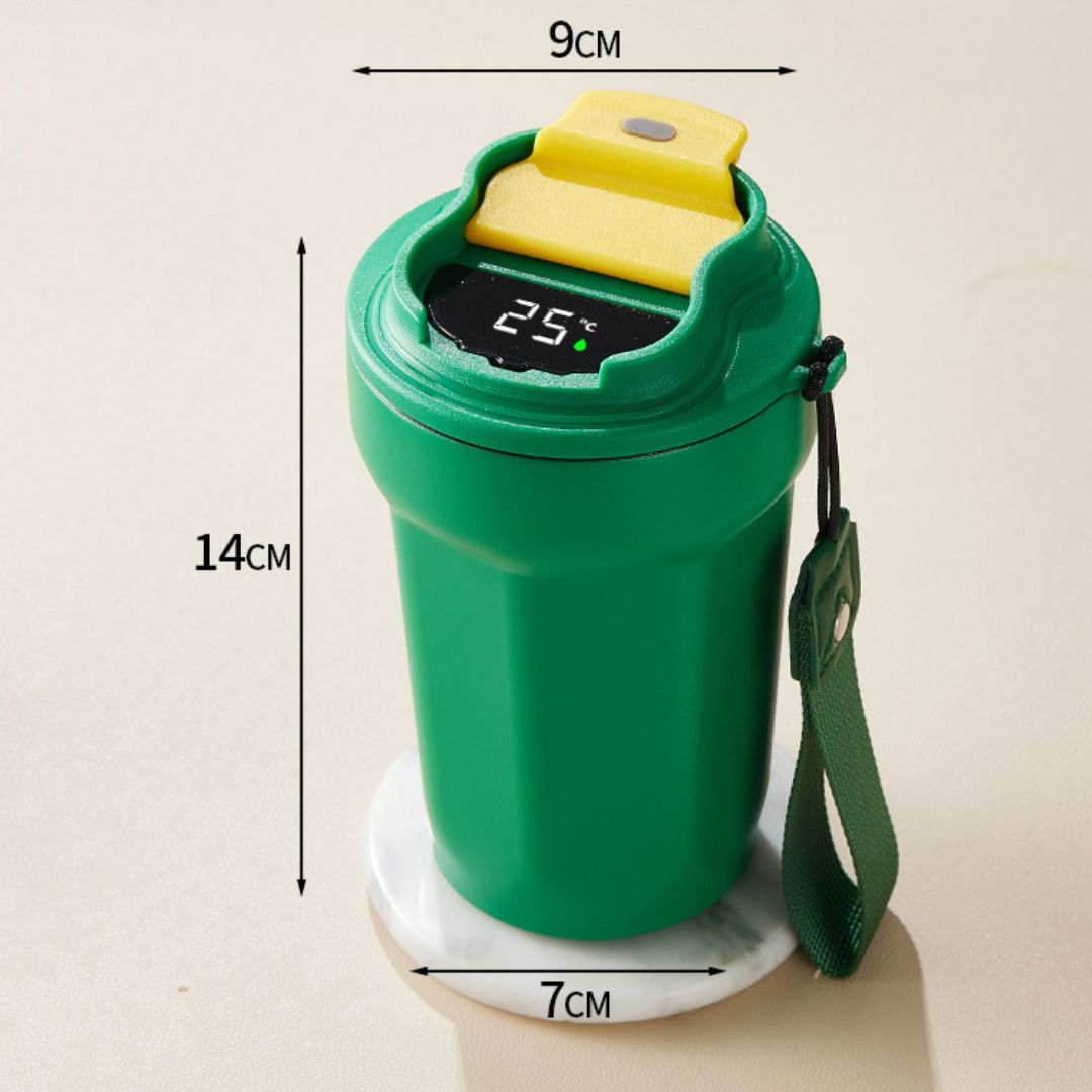 Sandsberg | Edelstahl  Kaffebecher mit LED Temperatur Anzeige 450 ML