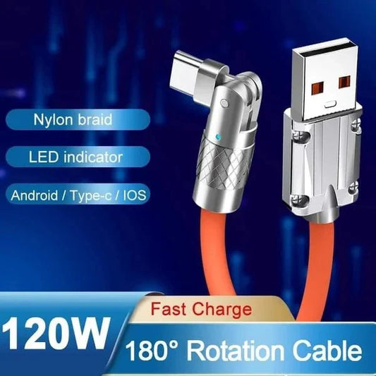 180° drehbares Schnelllade-Kabel