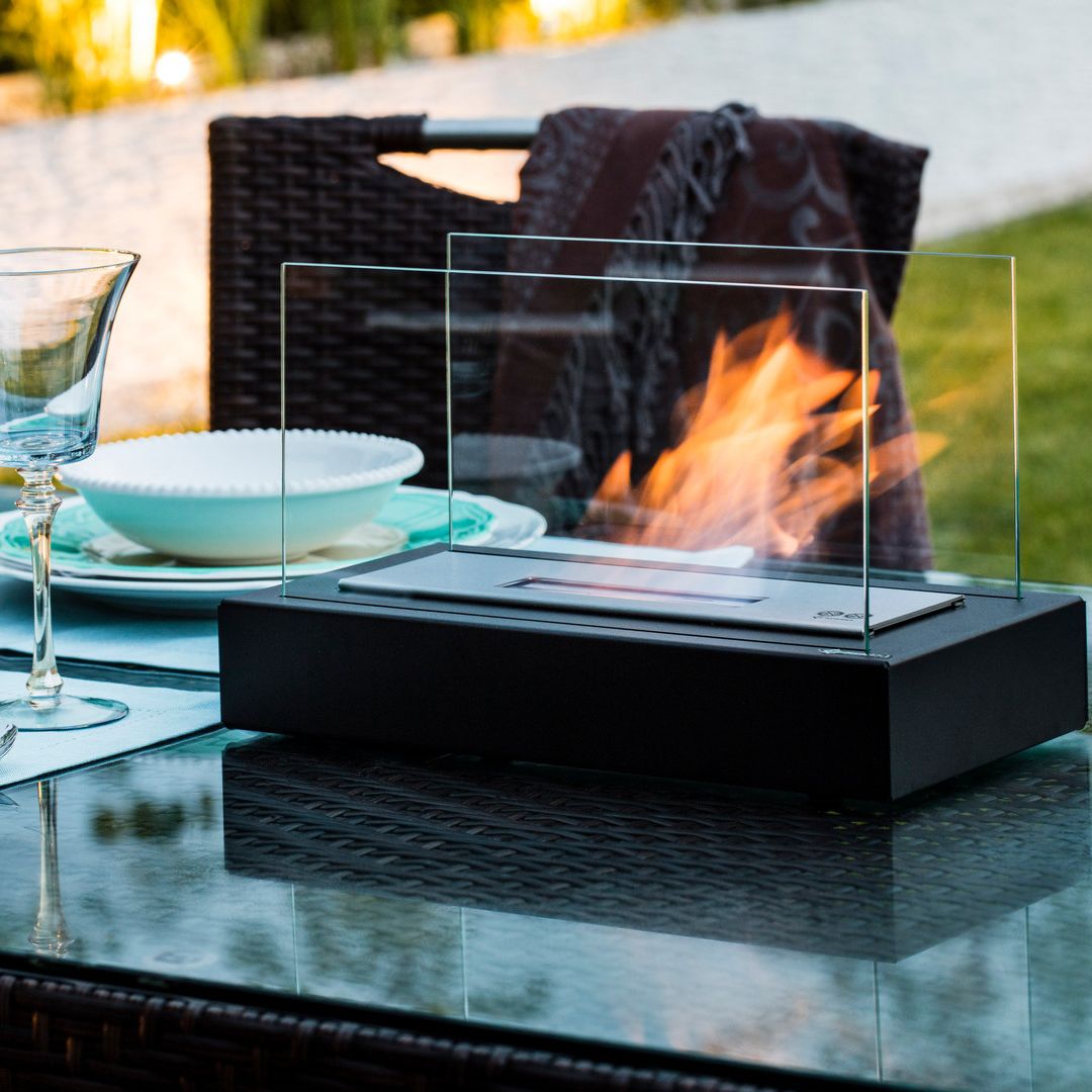 FireGlow – Luxuriöser Tischkamin für Innen & Außen