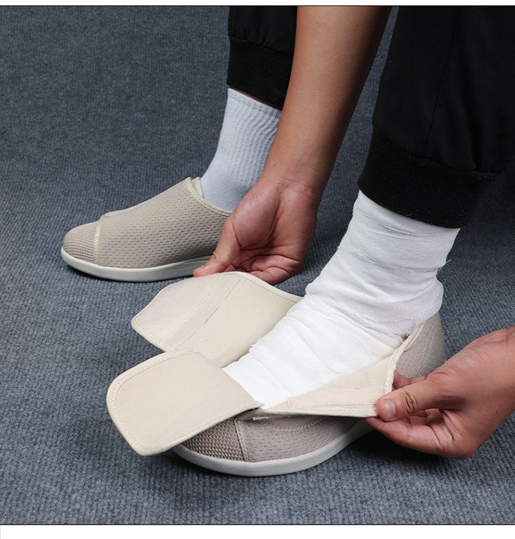 Breite Diabetikerschuhe für geschwollene Füße