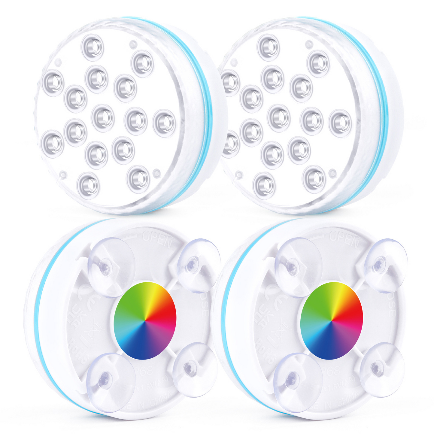 Sandsberg | Unterwasser LED Licht mit Fernbedienung – RGB Multicolor Poolbeleuchtung für Badezimmer und Teiche