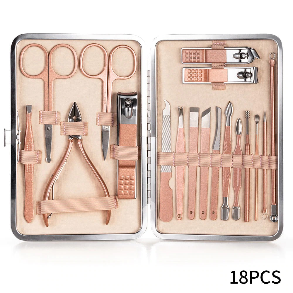18-teiliges professionelles Pediküre-Set für zu Hause