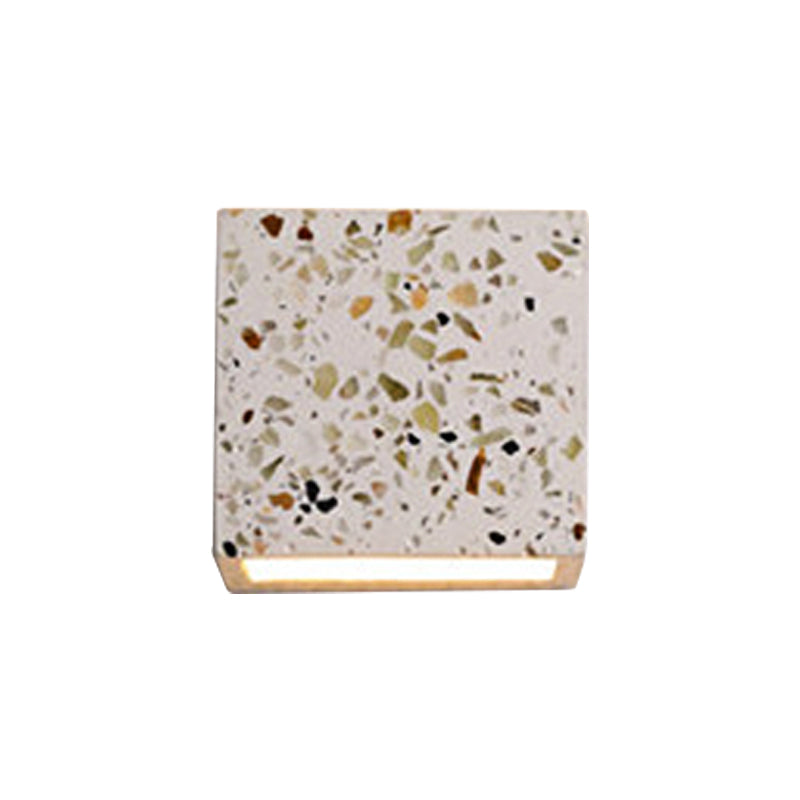 Sandsberg | Nordic Style Cubic Up Down Wandlamp Terrazzo 1 Lamp Hotel Wandmontage Licht in Rood/Wit/Blauw