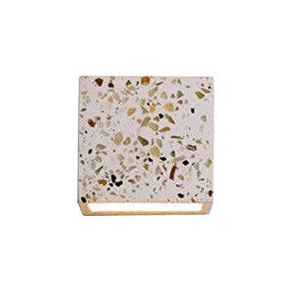 Sandsberg | Nordic Style Cubic Up Down Wandlamp Terrazzo 1 Lamp Hotel Wandmontage Licht in Rood/Wit/Blauw