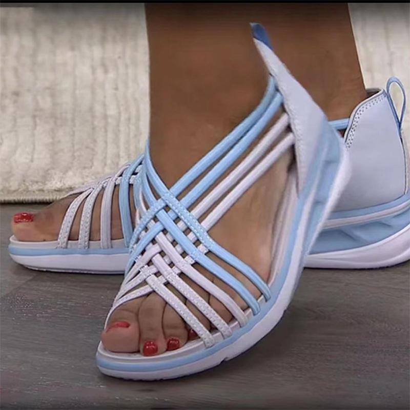 Geflochtene Fishmouth Sandalen für Damen