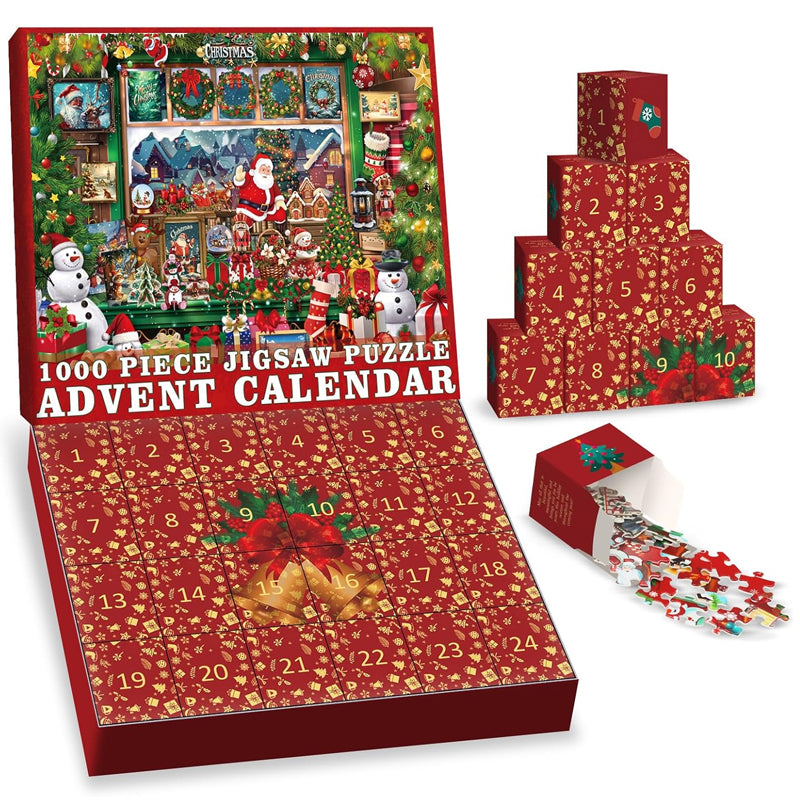 Weihnachtsfreude Adventskalender Puzzle 1000 Teile