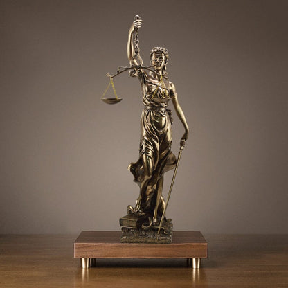 Dekorationsstatue der Göttin der Gerechtigkeit