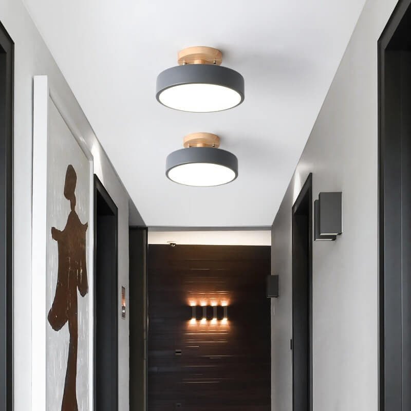 Sandsberg LED runde Deckenlampe | Nordic Design | Semi-Flush Montage | wirtschaftliche Innenbeleuchtung