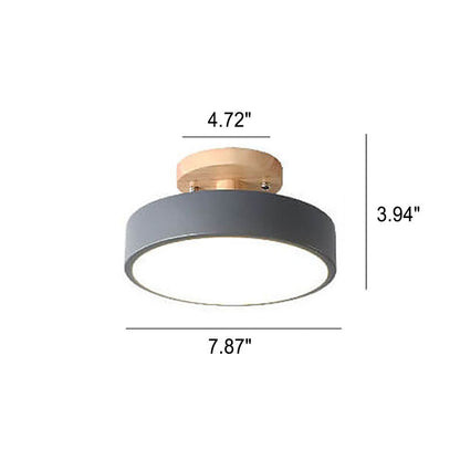 Sandsberg LED runde Deckenlampe | Nordic Design | Semi-Flush Montage | wirtschaftliche Innenbeleuchtung