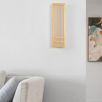 Sandsberg | ShizuLight | Japanische Holz-LED-Wandlampe – Minimalistische, zen-inspirierte Beleuchtung