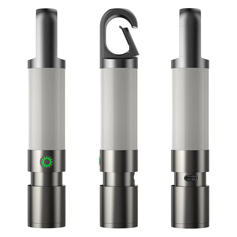 Sandsberg | LED-Taschenlampe mit Mehrfarbfiltern – Wiederaufladbare USB-C Lampe mit Camping- & Notlicht-Funktion