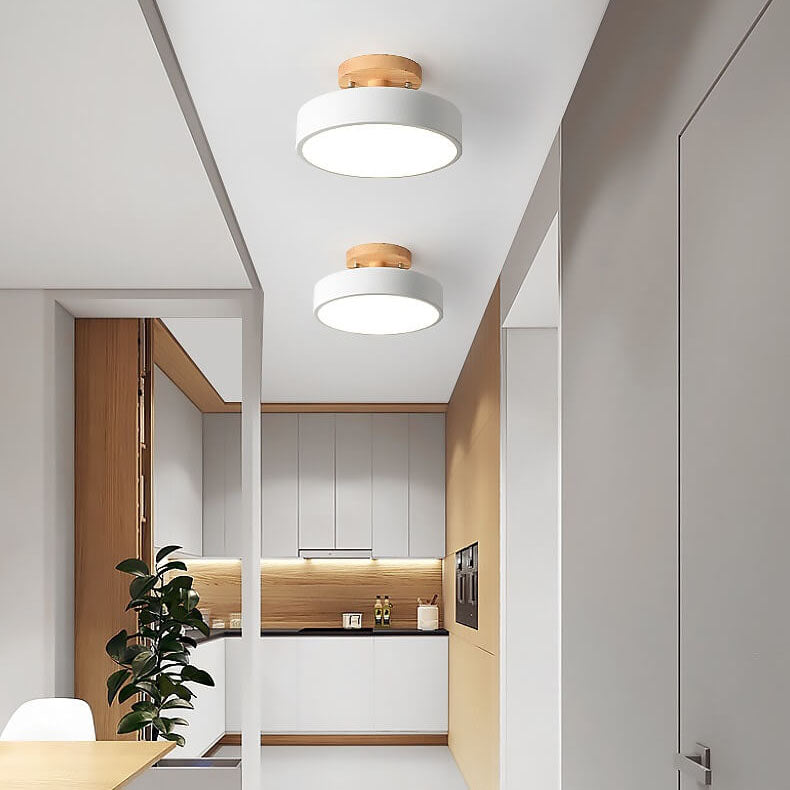 Sandsberg LED runde Deckenlampe | Nordic Design | Semi-Flush Montage | wirtschaftliche Innenbeleuchtung