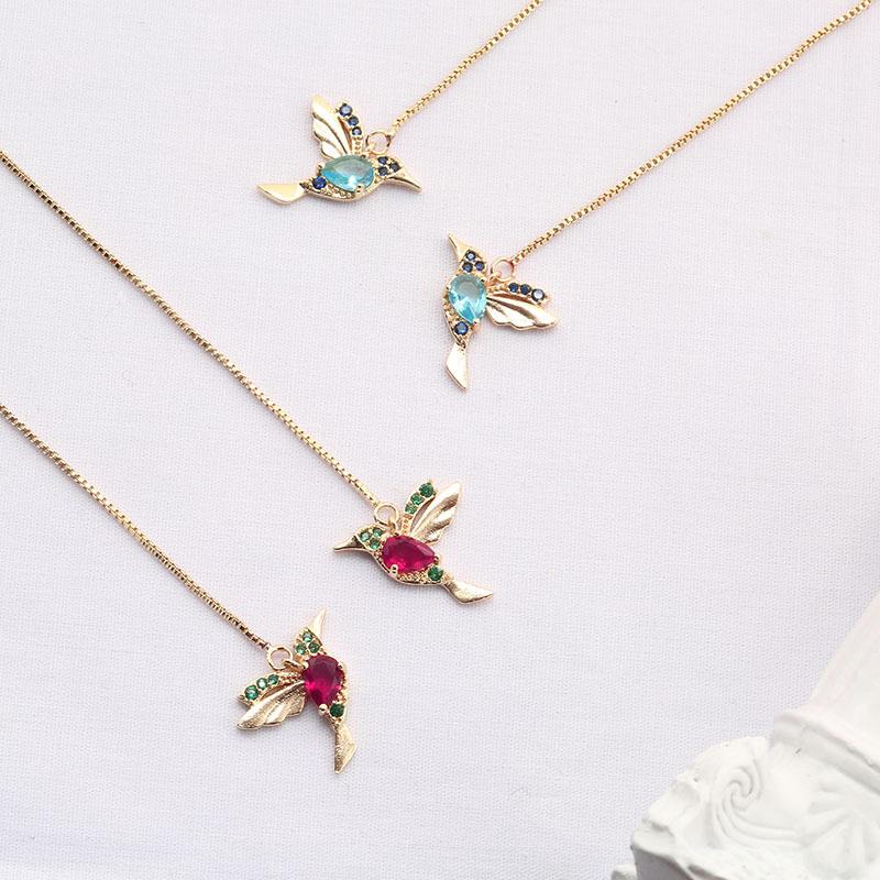 Sandsberg elegante Kolibri Strass Ohrstecker