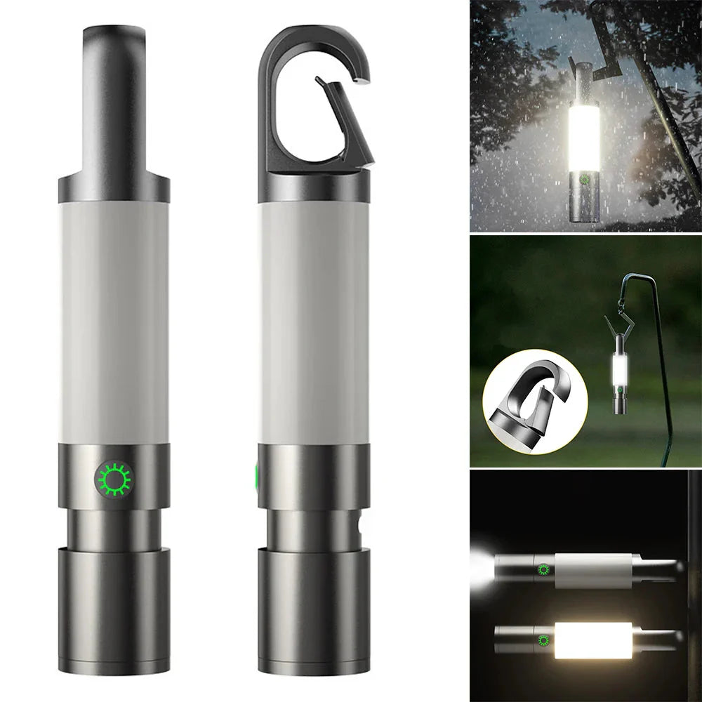 Sandsberg | LED-Taschenlampe mit Mehrfarbfiltern – Wiederaufladbare USB-C Lampe mit Camping- & Notlicht-Funktion