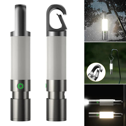 Sandsberg | LED-Taschenlampe mit Mehrfarbfiltern – Wiederaufladbare USB-C Lampe mit Camping- & Notlicht-Funktion