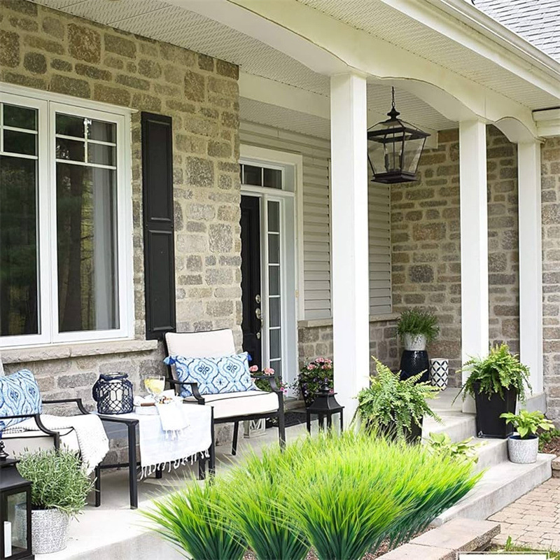 Sandsberg | Künstliche Weizen-Gras Pflanze aus Kunststoff – Dekoratives Gras für Garten, Zuhause und Außenbereich