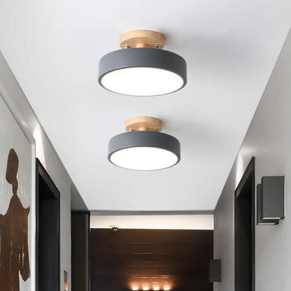 Sandsberg LED runde Deckenlampe | Nordic Design | Semi-Flush Montage | wirtschaftliche Innenbeleuchtung