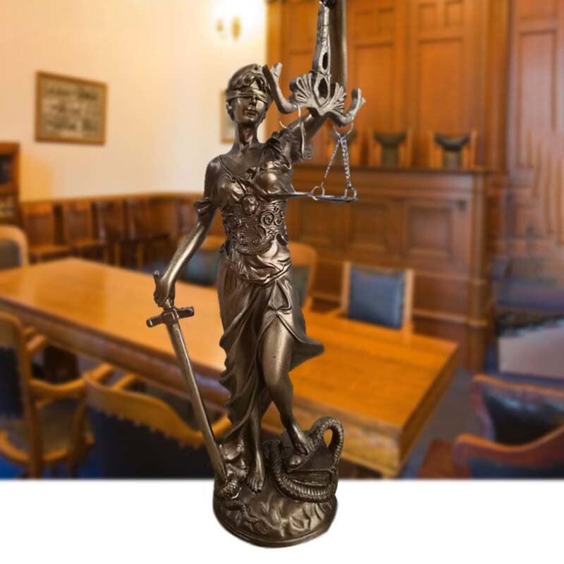 Dekorationsstatue der Göttin der Gerechtigkeit