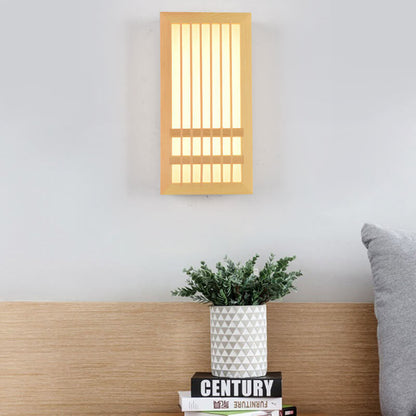 Sandsberg | ShizuLight | Japanische Holz-LED-Wandlampe – Minimalistische, zen-inspirierte Beleuchtung