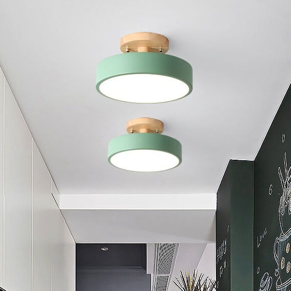 Sandsberg LED runde Deckenlampe | Nordic Design | Semi-Flush Montage | wirtschaftliche Innenbeleuchtung
