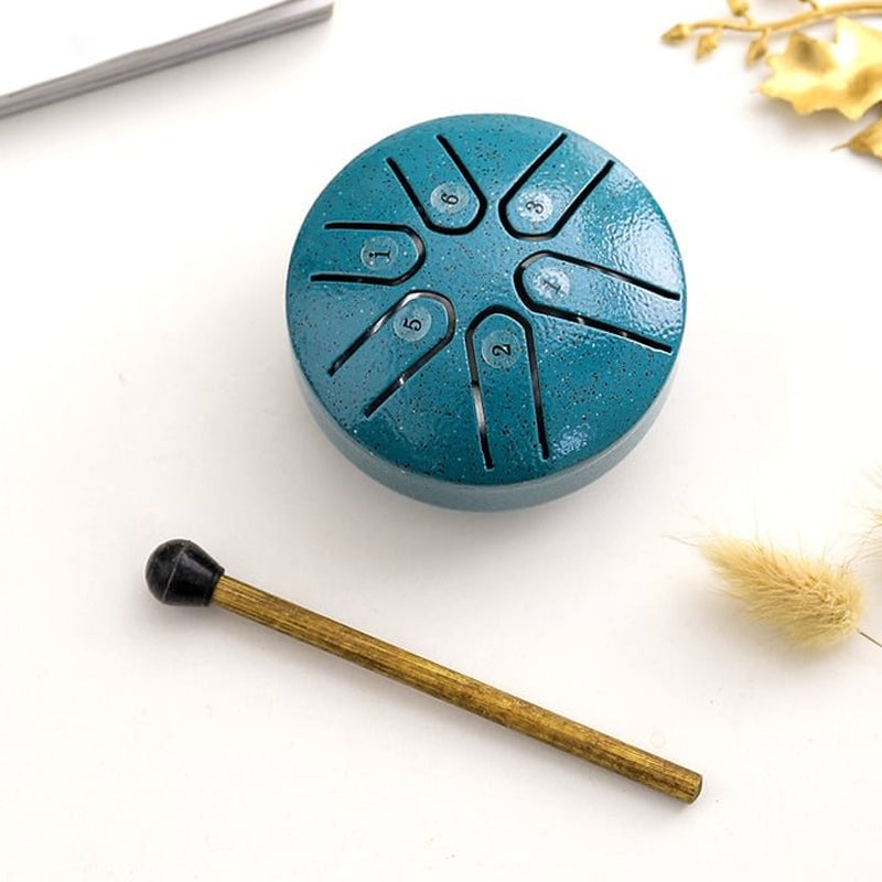 Buddha Stones Mini Steel Tongue Drum Kit (3 Zoll)