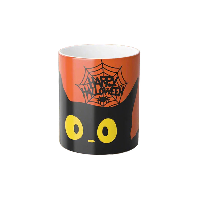 Halloween Schwarzkatze Magische Verwandlungstasse