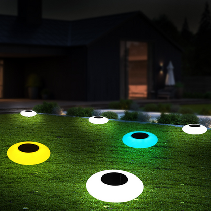 Sandsberg | Solar Gartenleuchten Augen-Design – LED Außenbeleuchtung für Garten & Terrasse, wetterfest
