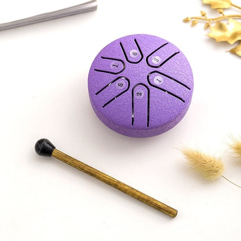 Buddha Stones Mini Steel Tongue Drum Kit (3 Zoll)