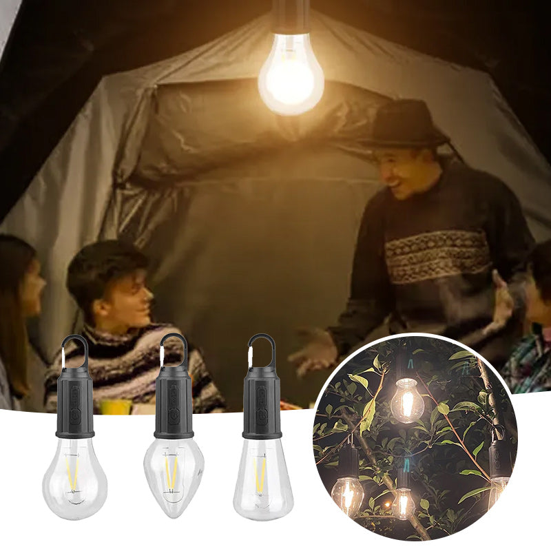 Retro Neues Outdoor Camping Typ-C-Lade-Glühbirnenlicht