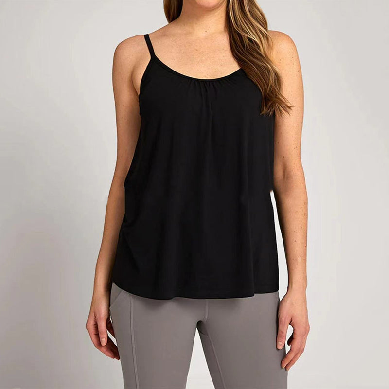 Locker Tanktop mit integriertem BH