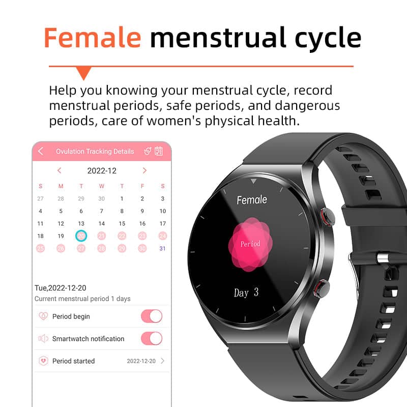 Sandsberg | One-Click Blutzucker Blutdruck Ekg/Ecg Hrv Herzüberwachung Suga Pro Gesundheits Smartwatch