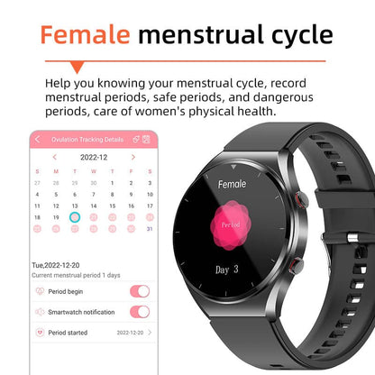 Sandsberg | One-Click Blutzucker Blutdruck Ekg/Ecg Hrv Herzüberwachung Suga Pro Gesundheits Smartwatch