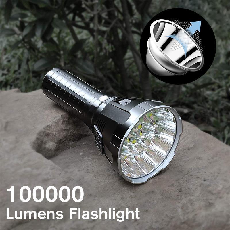 30000-5000 Lumen Hochleistungs-LED wasserdichte Taschenlampe