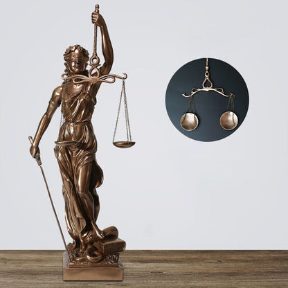 Dekorationsstatue der Göttin der Gerechtigkeit