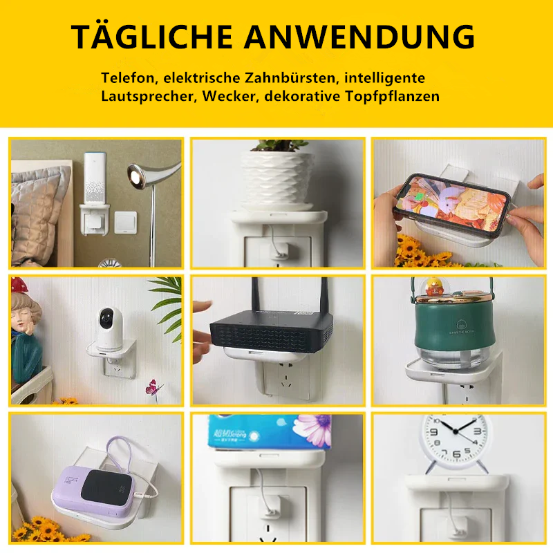 Kein Stanzen erforderlich Steckdosenregal