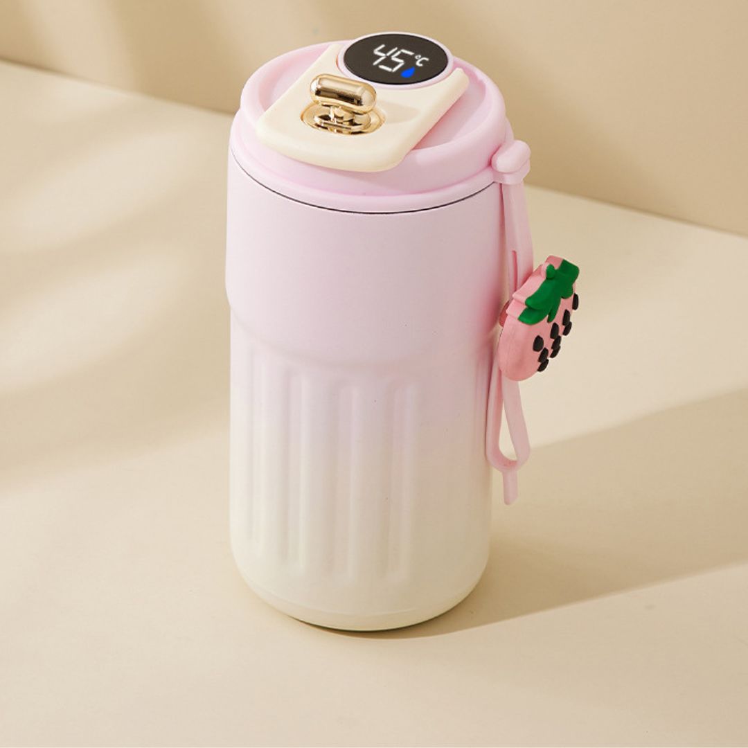 Sandsberg | Edelstahl  Kaffebecher mit LED Temperatur Anzeige 450 ML