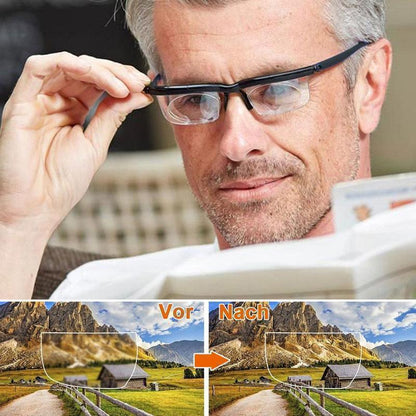 Fokus einstellbare Brille Lesebrille Unisex