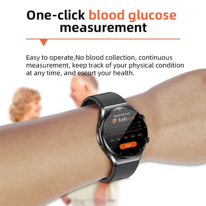 Sandsberg | One-Click Blutzucker Blutdruck Ekg/Ecg Hrv Herzüberwachung Suga Pro Gesundheits Smartwatch