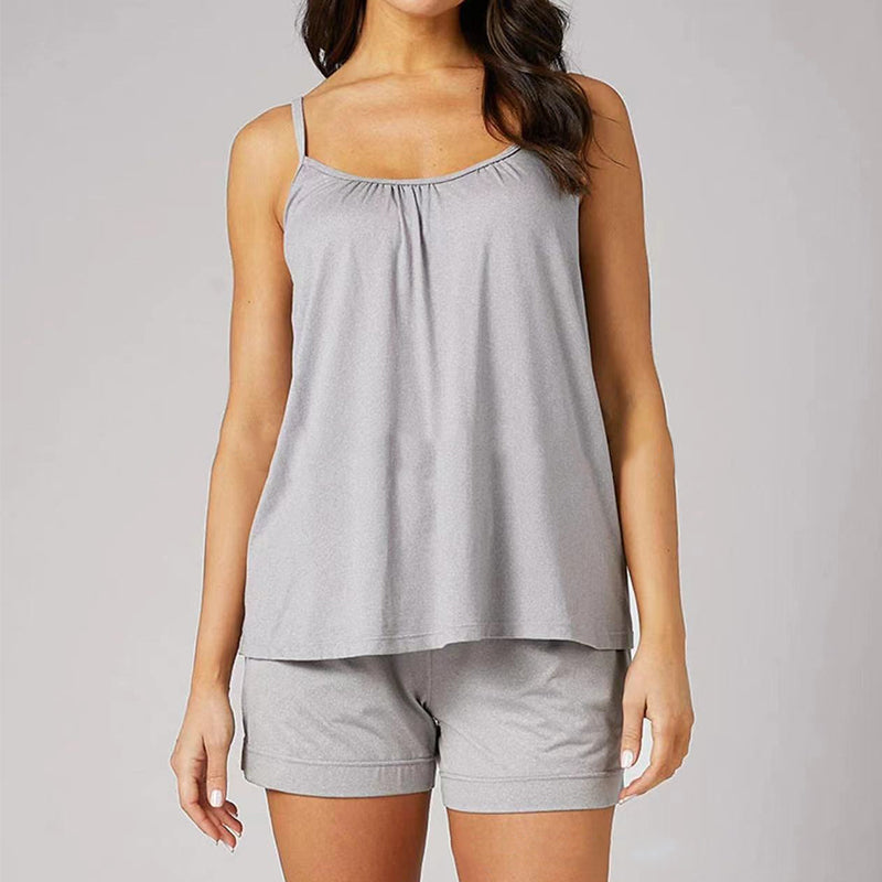 Locker Tanktop mit integriertem BH