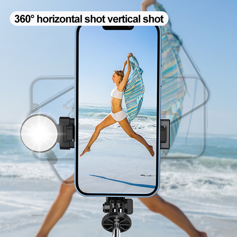 Selfie-Stick mit LED-Fill-Licht
