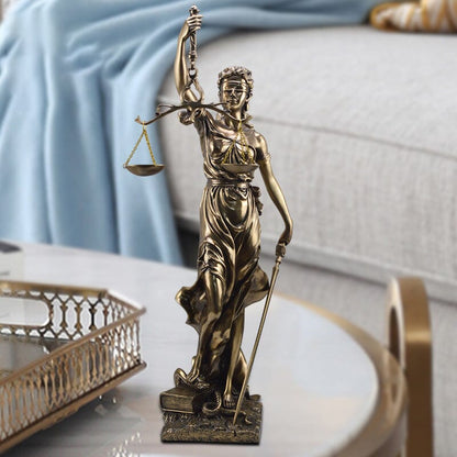 Dekorationsstatue der Göttin der Gerechtigkeit