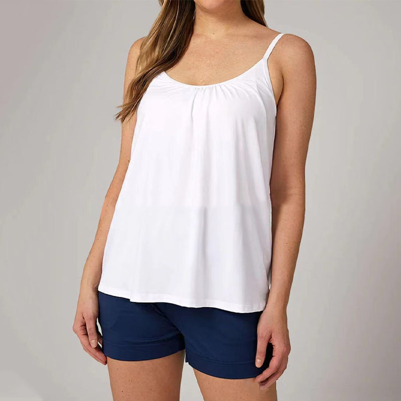Locker Tanktop mit integriertem BH