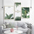 Nordic Nature Tropical Green Leaf - Leinwand Wandkunst Malerei