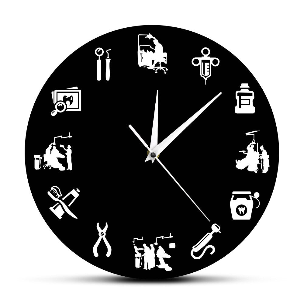 Sandsberg-Design Wanduhr - Stilvolle Uhr für Zahnarztpraxen