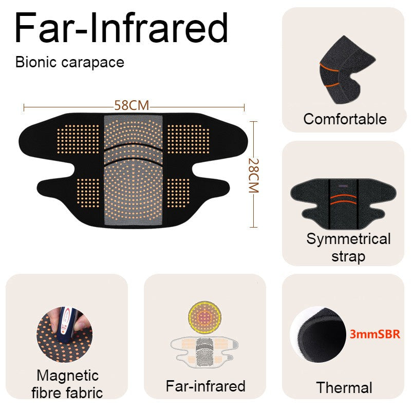 Sandsberg | Far Infrared Thermal Knee Warmer, mit Super Warmem Stoff & Bionischem Carapace Design, für Winter, Reisen & Draußen
