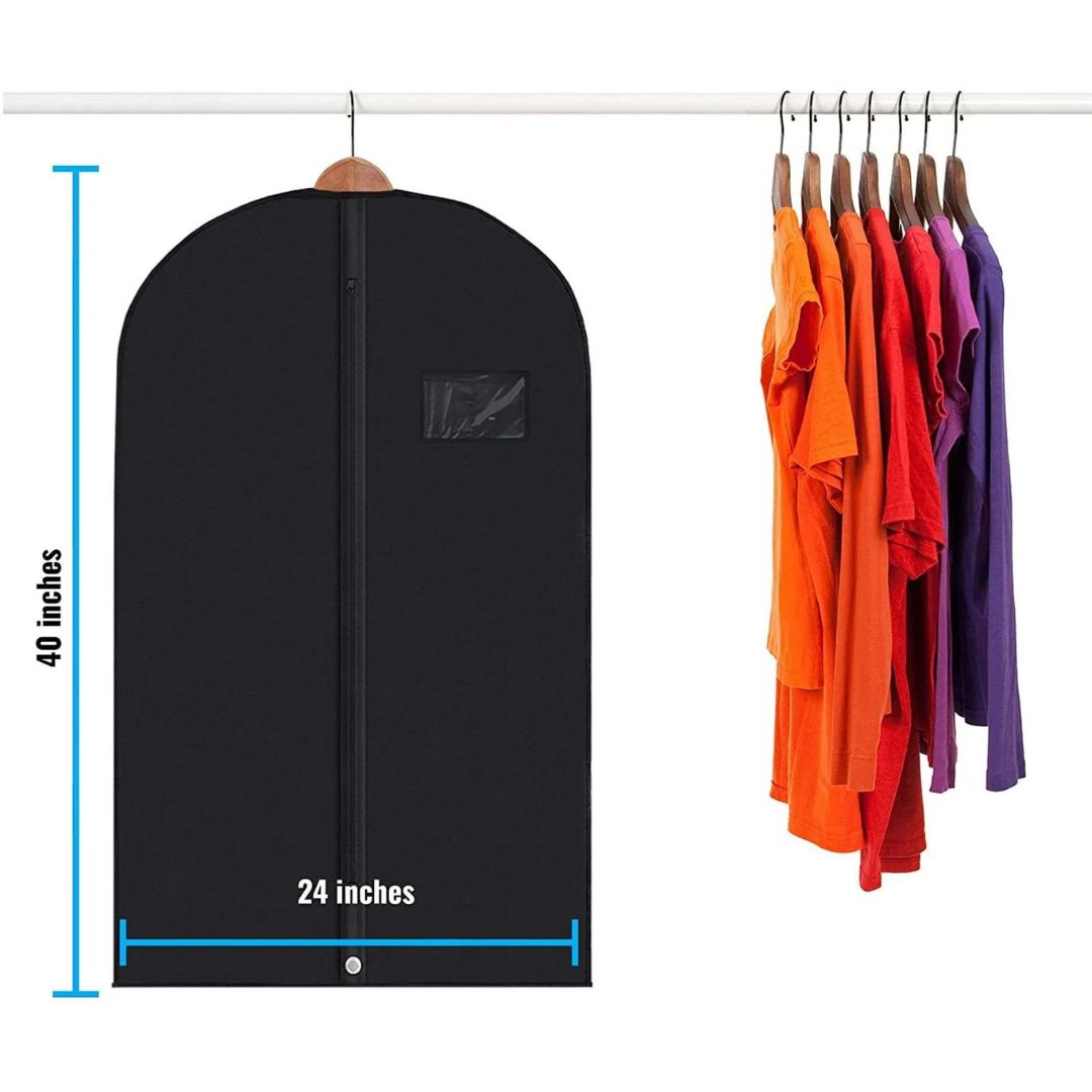 Sandsberg 5 Premium Kleidersäcke - Mit durchsichtiger Fenster, wasserabweisend - 40"/54" Zoll