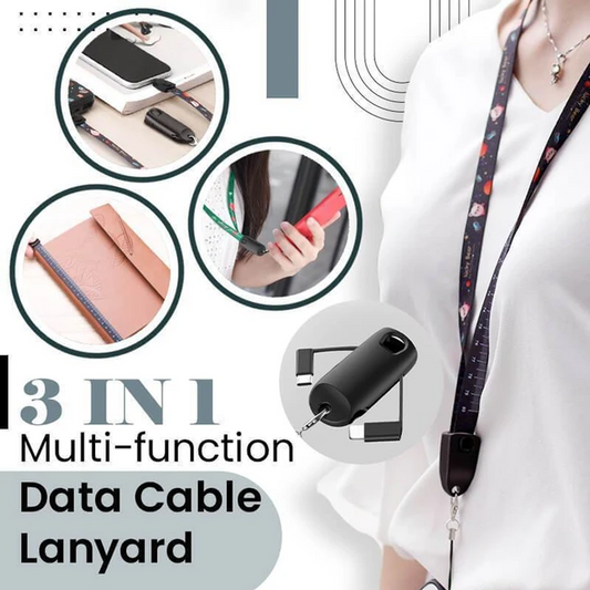 3-in-1 Multifunktions-Datenkabel-Lanyard