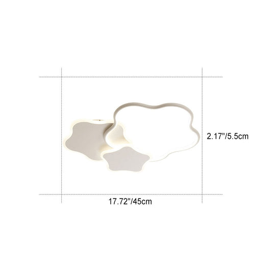 Zeitgenössische kreative geometrische Blumenform Pentagramm Acryl LED Deckenleuchte für das Schlafzimmer