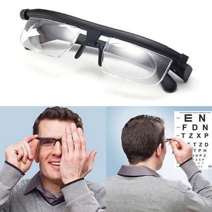 Fokus einstellbare Brille Lesebrille Unisex