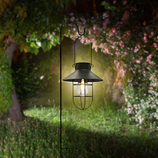 Vintage Solar Laterne für Outdoor-Eleganz
